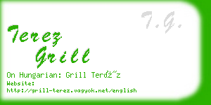 terez grill business card